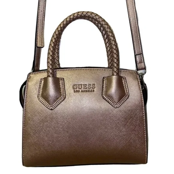 Guess Bags New Rose Gold Guess Purse Satchel Hand Bag Nwt